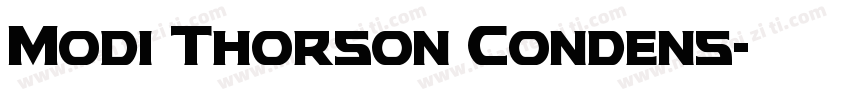 Modi Thorson Condens字体转换